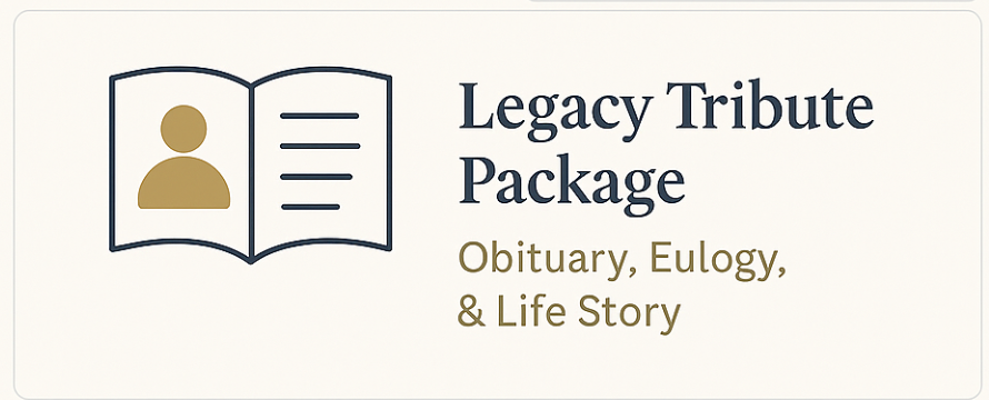 Complete Legacy Tribute – Obituary, Eulogy, and; Life Story